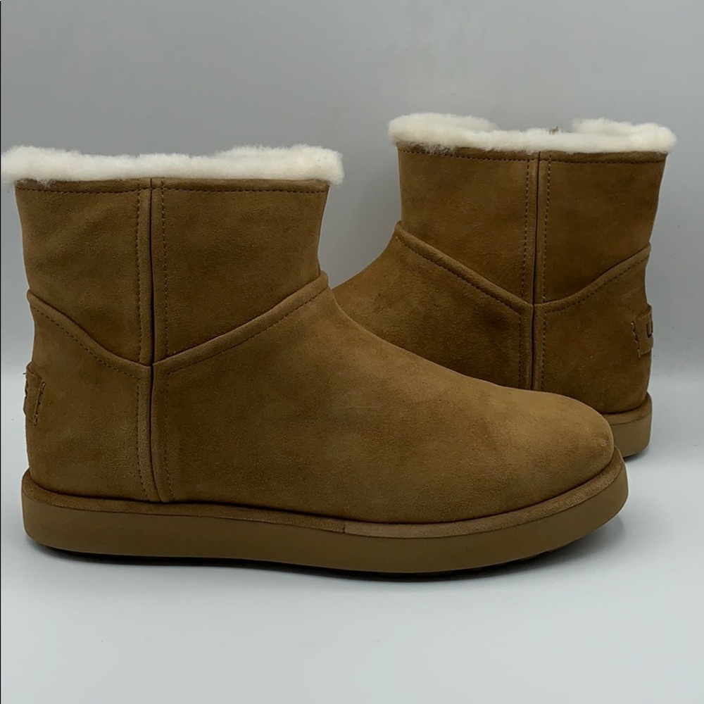 UGG Classic Mini Blvd Chestnut Suede Wool Size 9